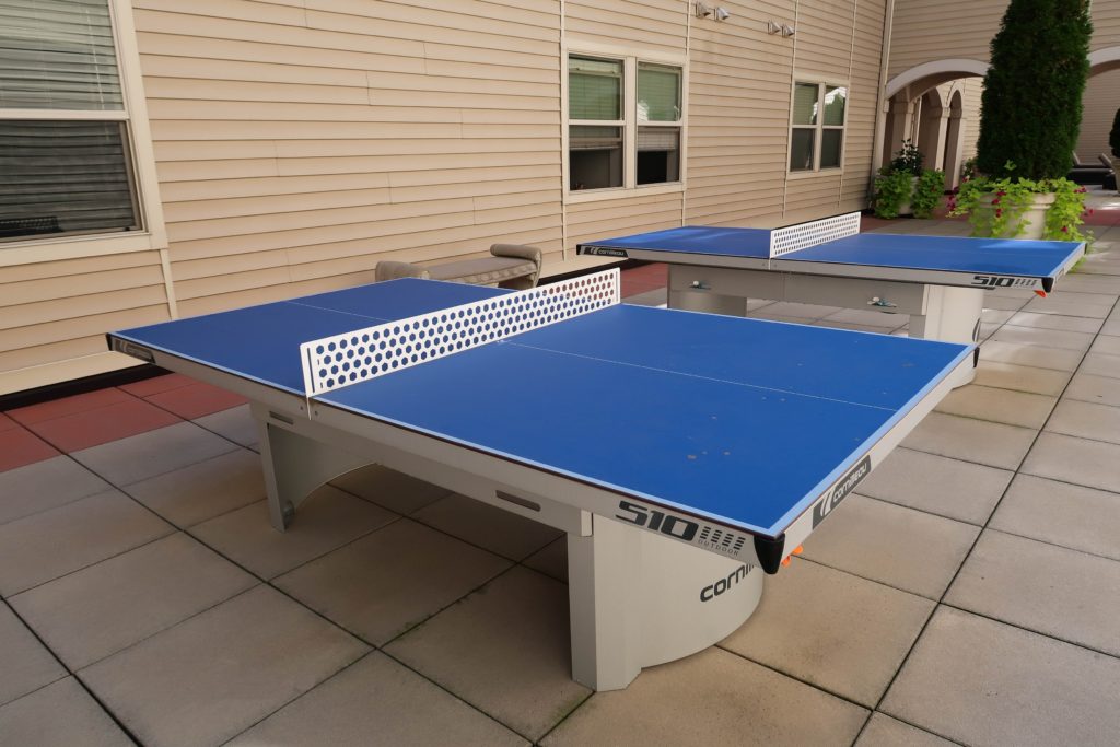 stationary ping pong table student housing