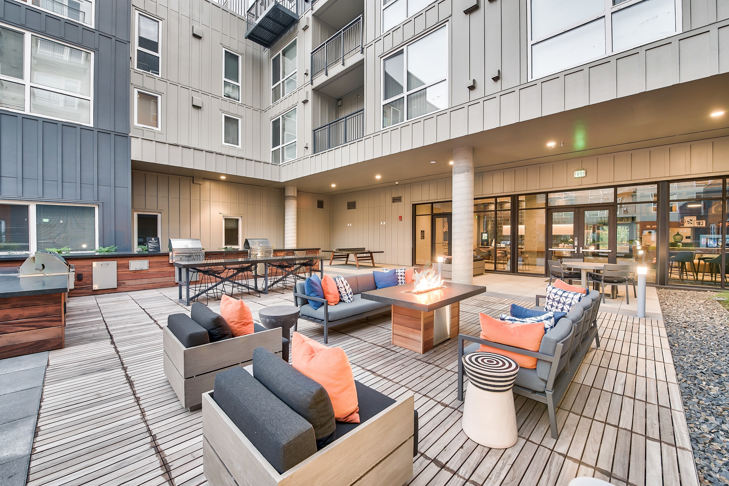 RS Barcelona Stationary ping pong table multifamily washington