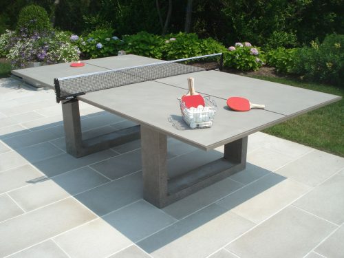 James de Wulf concrete ping pong dining table