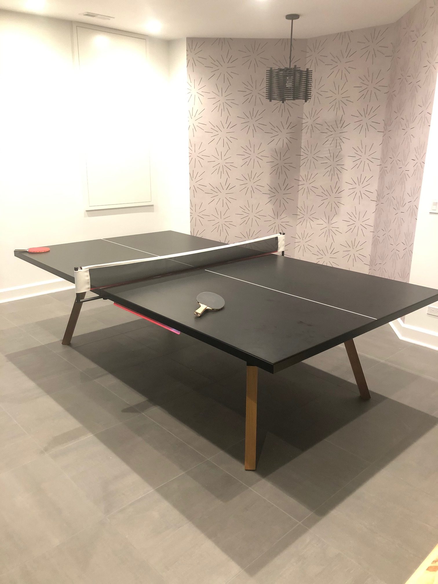 RS Barcelona You and Me black ping pong table